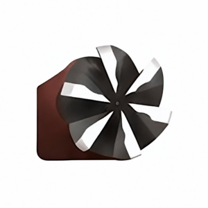 6-flute radius end mill